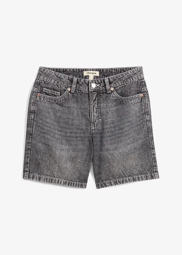 Jeansshorts Mid Waist, Low Stretch, bonprix