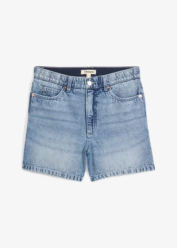 Jeansshorts High Waist, Low Stretch, bonprix