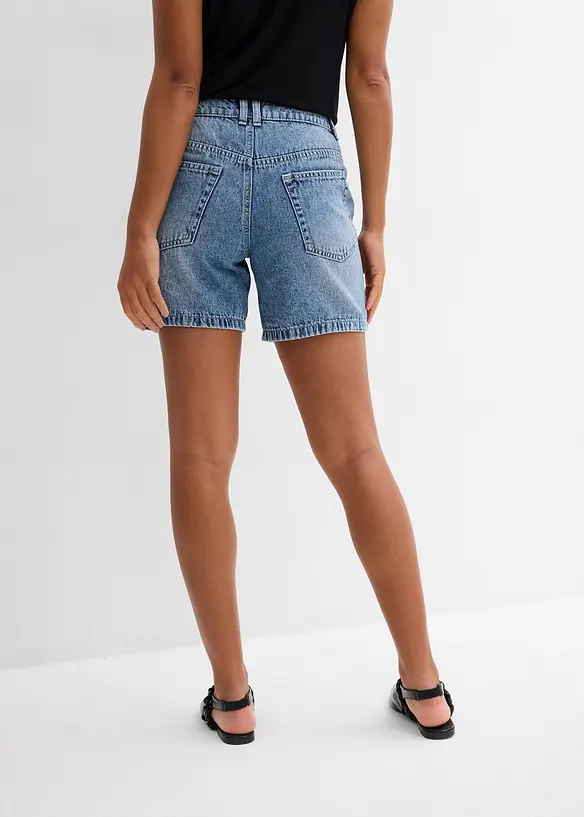 Jeansshorts Mid Waist, Low Stretch, bonprix