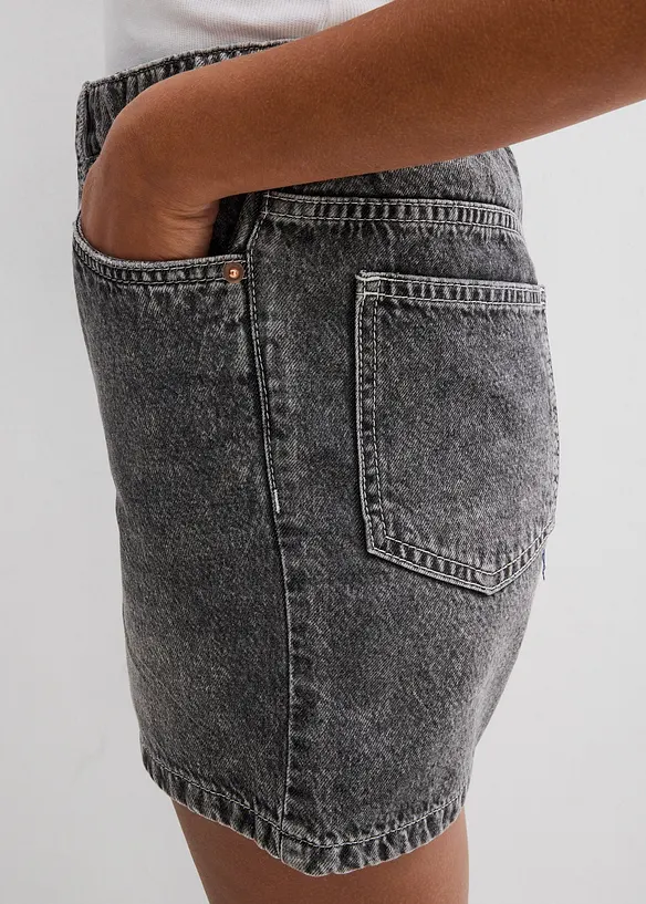 Jeansshorts High Waist, Low Stretch, bonprix