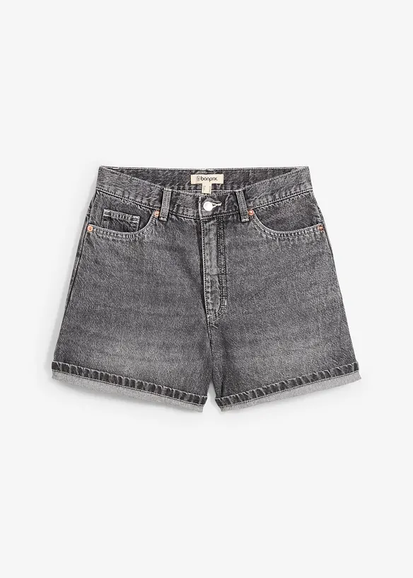 Jeansshorts High Waist, Low Stretch, bonprix