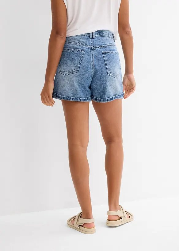 Jeansshorts High Waist, Low Stretch, bonprix