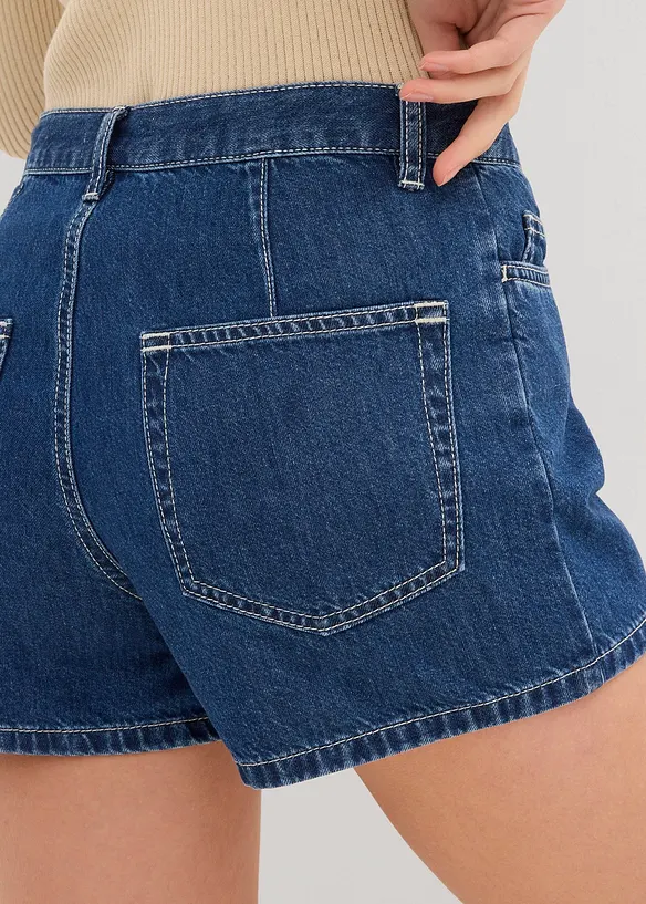 Byxkjol i jeanstyg, Mid Waist, bonprix