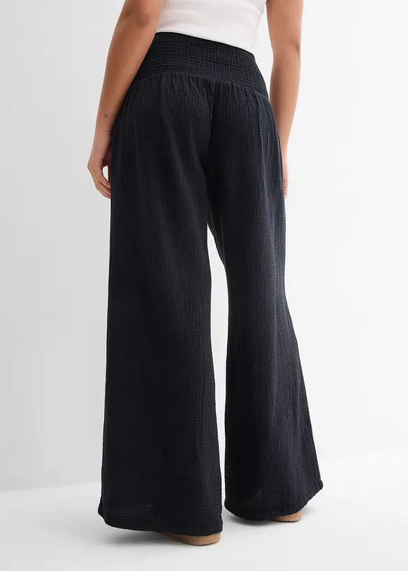 Palazzobyxa i muslin, bonprix