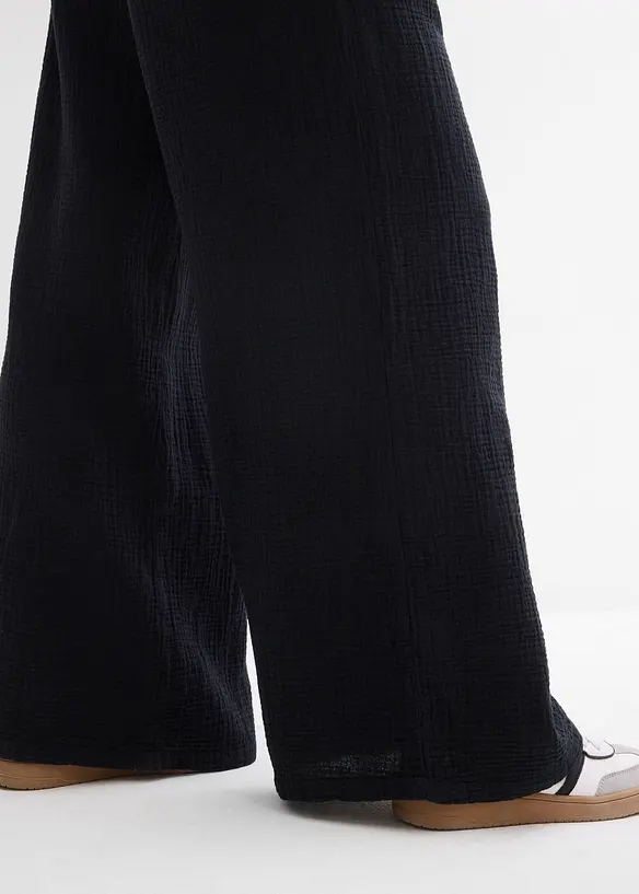 Palazzobyxa i muslin, bonprix