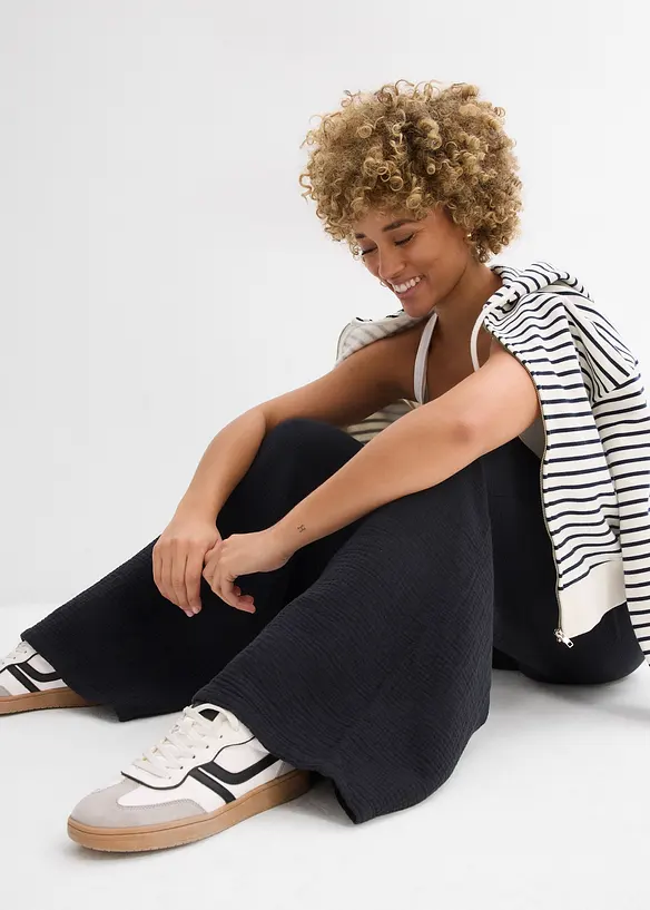 Palazzobyxa i muslin, bonprix