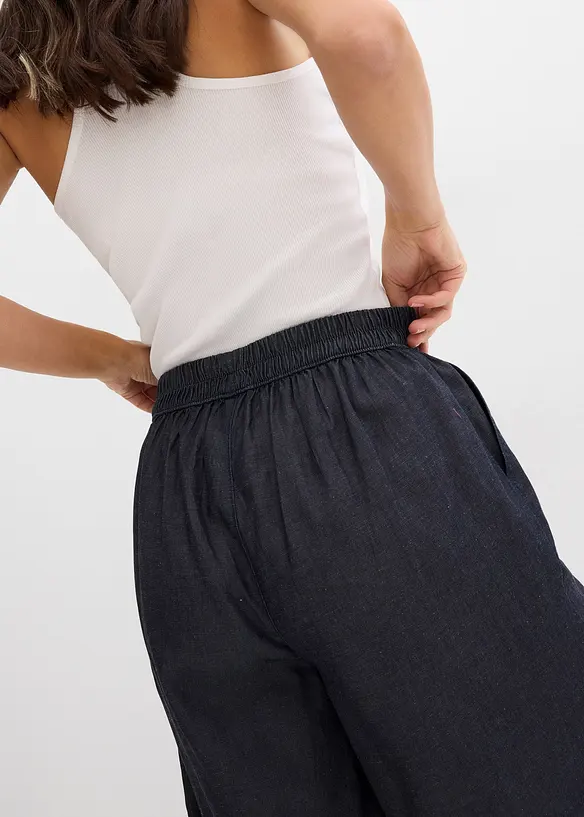 Dra på-shorts med svalkande linne, bonprix