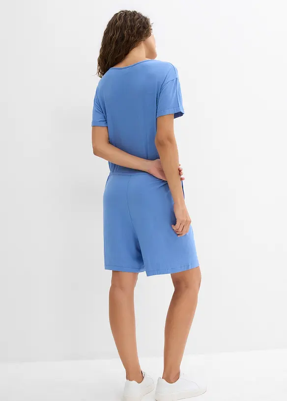 Jumpsuit av viskosmix med vackert fall, bonprix