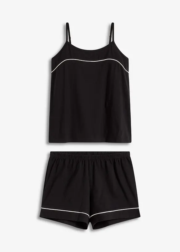 Pyjamas med shorts och smala axelband, bonprix