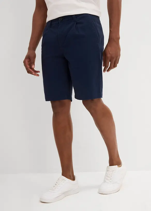 Stretchiga bermudas med gubbveck, Regular Fit, bonprix
