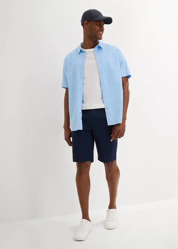 Stretchiga bermudas med gubbveck, Regular Fit, bonprix