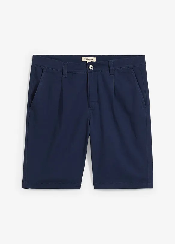 Stretchiga bermudas med gubbveck, Regular Fit, bonprix