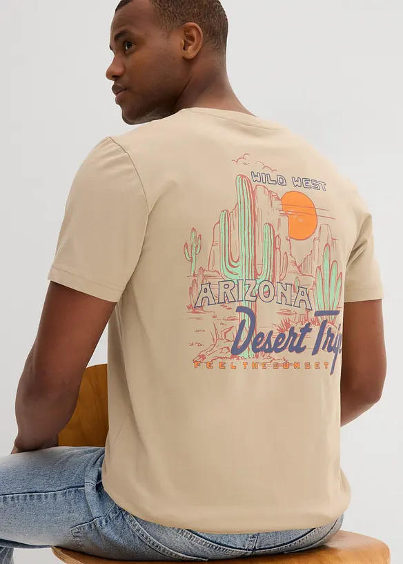 T-shirt i ren ekologisk bomull, bonprix
