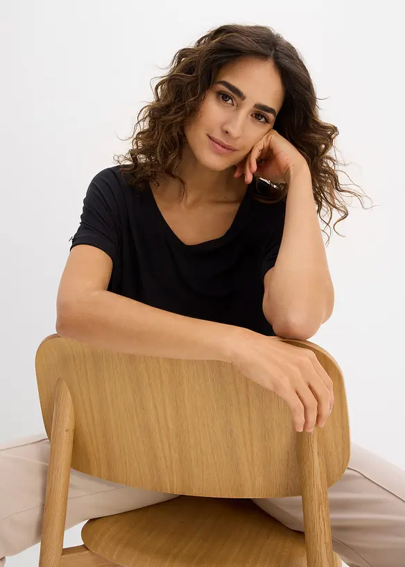 Topp i f&ouml;ljsam viskosmix, bonprix