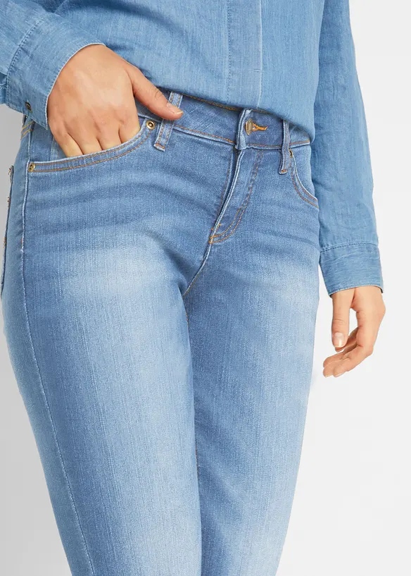 Skinny Jeans Mid Waist, Stretch, bonprix