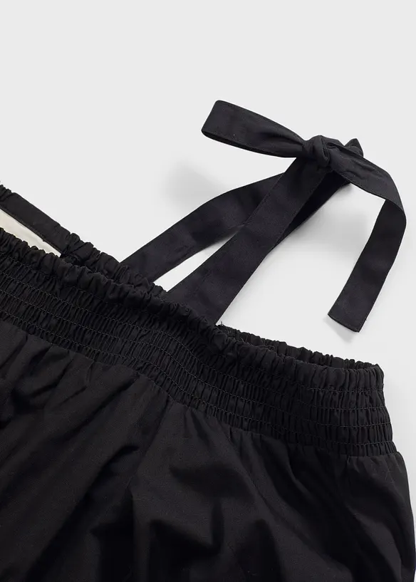 Off shoulder-klänning av ekologisk bomull, bonprix