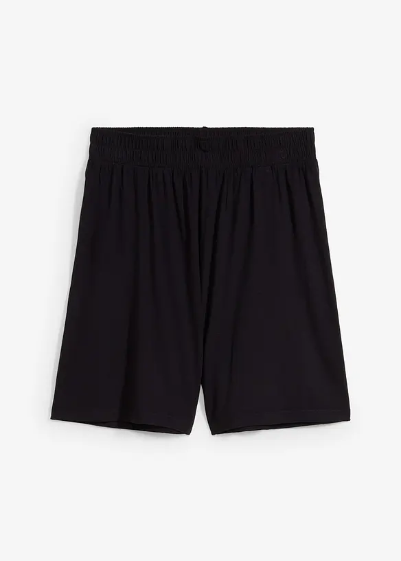 Dra på-shorts i mjuk viskosmix, bonprix