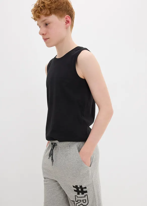 Trikåbermudas för pojkar (2-pack), bonprix