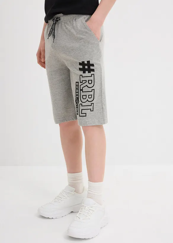 Trikåbermudas för pojkar (2-pack), bonprix