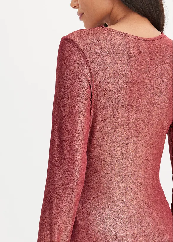 Långärmad topp med cut-outs, bonprix