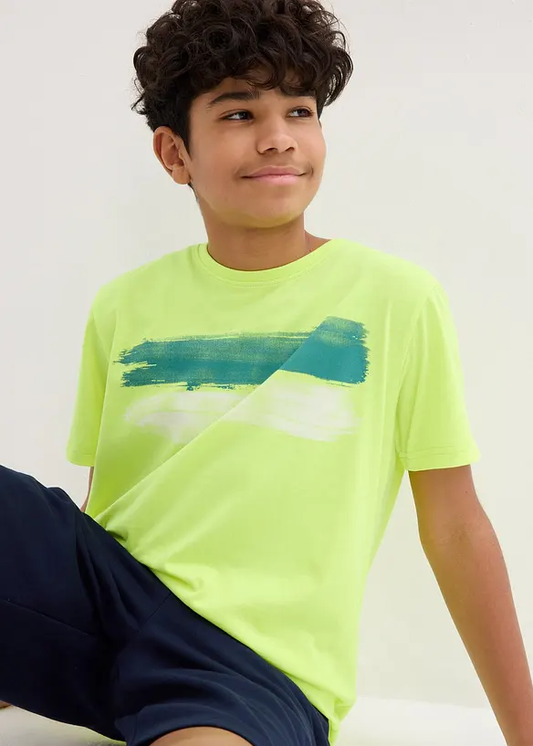 T-shirt för barn i trendiga färger, bonprix