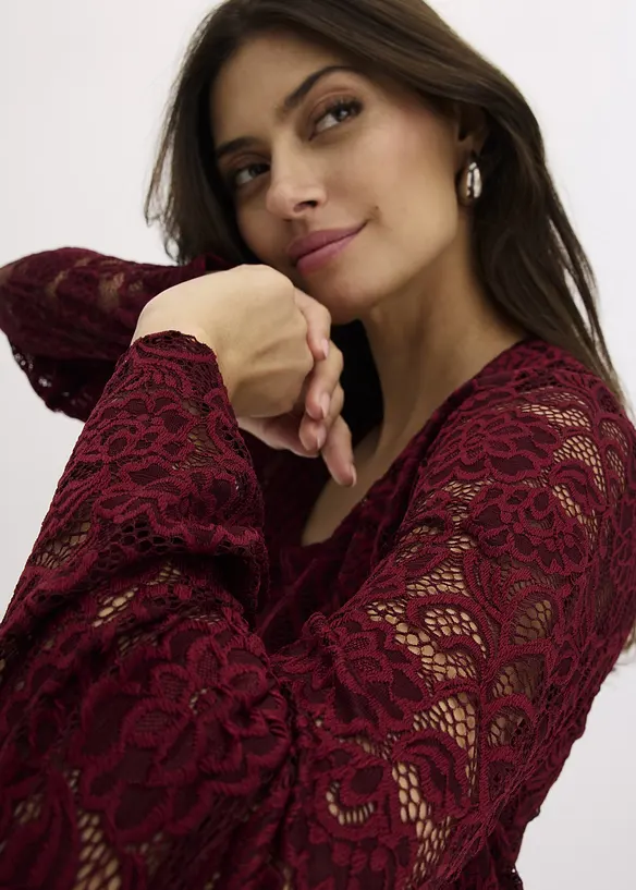 Cardigan i spets, bonprix