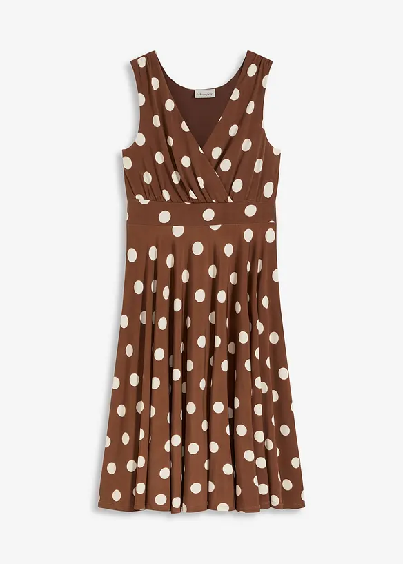 Prickig jerseyklänning, bonprix