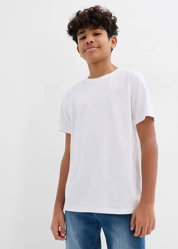 T-shirt med bomull f&ouml;r barn (5-pack), bonprix