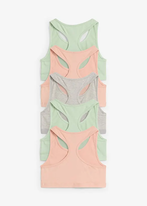 BH-topp med ekologisk bomull (5-pack), bonprix