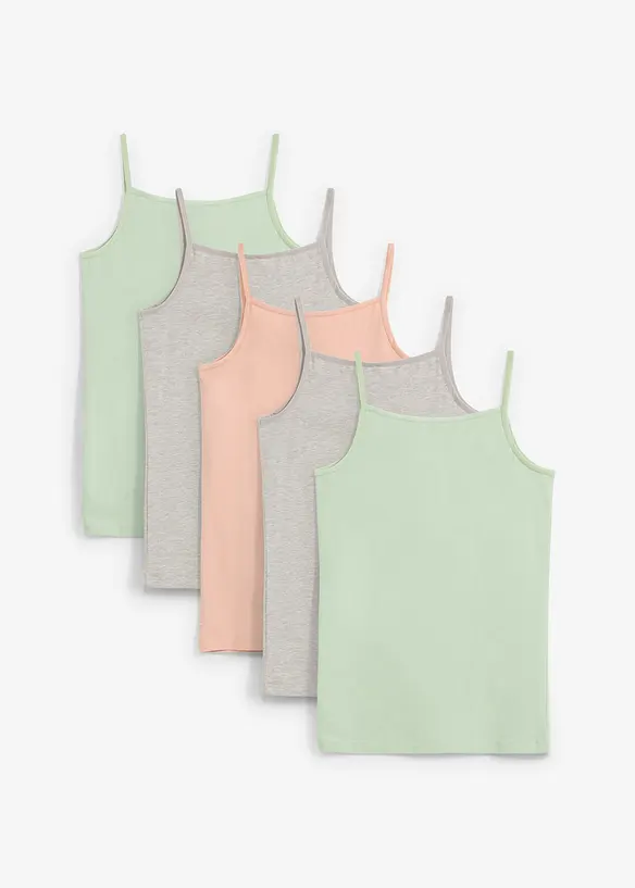 Linne med ekologisk bomull (5-pack), bonprix