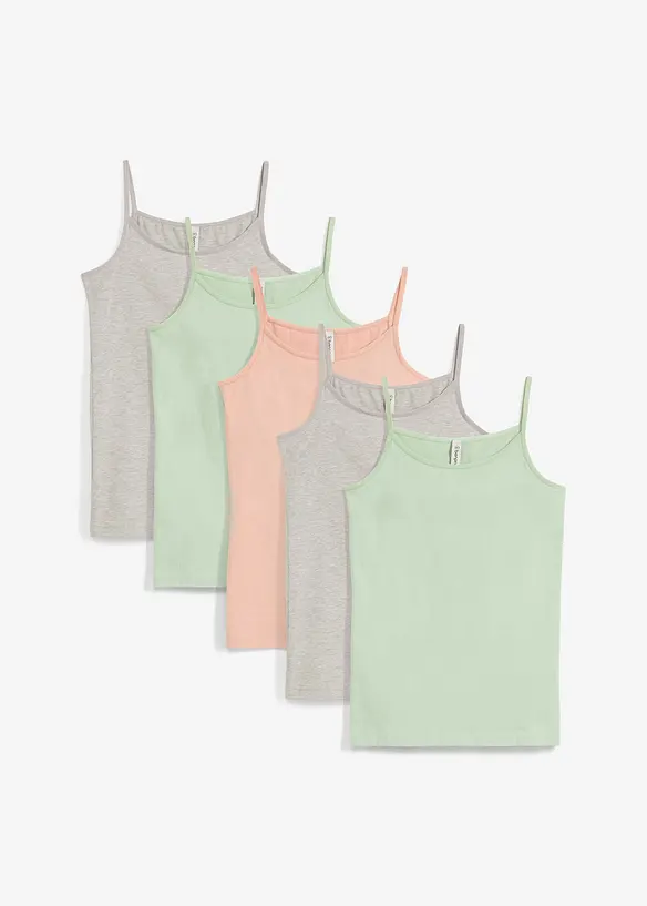 Linne med ekologisk bomull (5-pack), bonprix