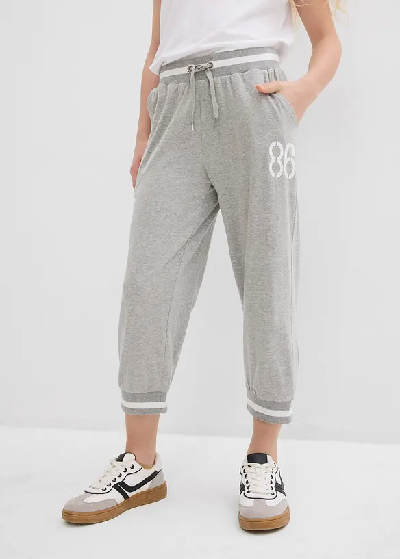Joggingbyxa i 3/4-längd för barn (2-pack), bonprix