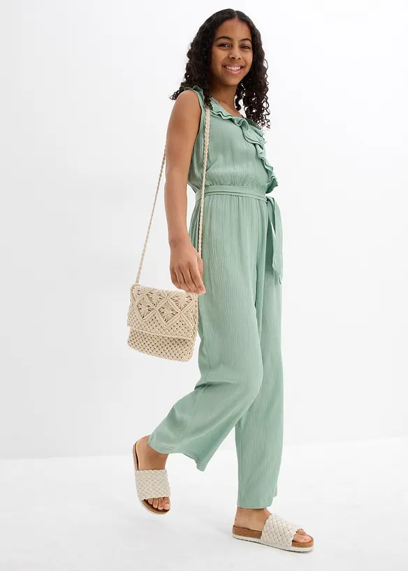 Jumpsuit i mjuk viskos för barn, bonprix