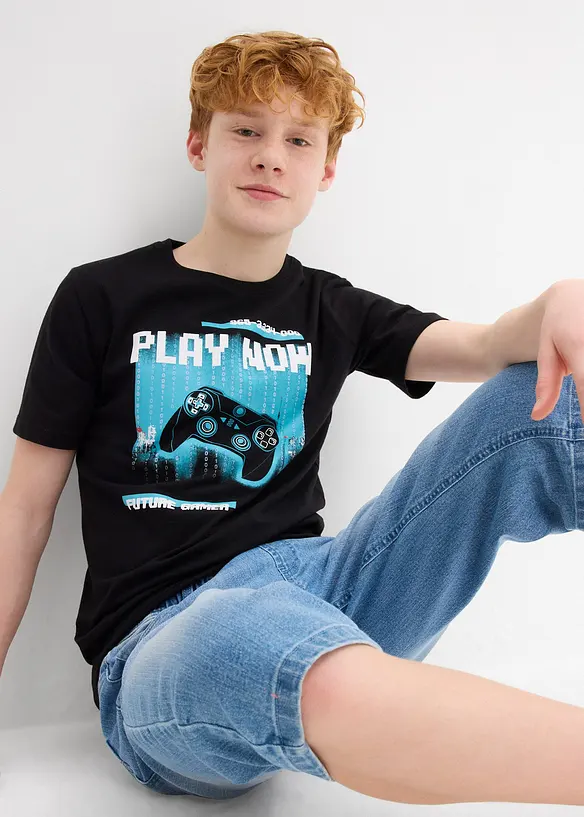 T-shirt i ren ekologisk bomull för barn, bonprix