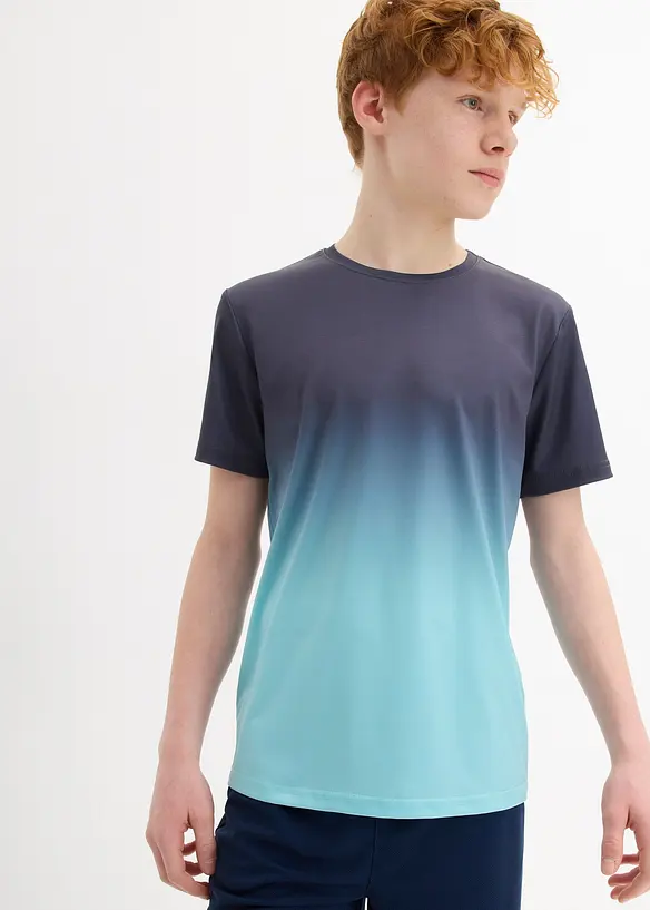 Sportig T-shirt med olika färgnyanser för barn, bonprix