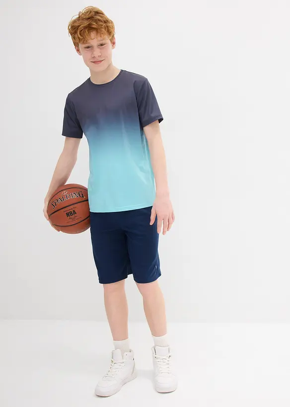 Sportig T-shirt med olika färgnyanser för barn, bonprix