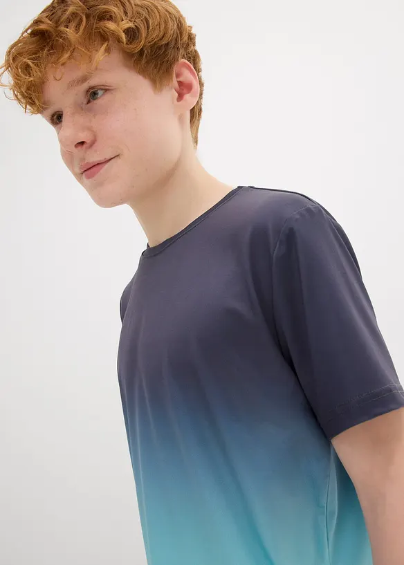 Sportig T-shirt med olika färgnyanser för barn, bonprix