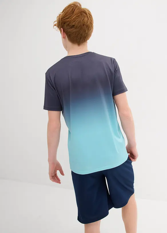 Sportig T-shirt med olika färgnyanser för barn, bonprix