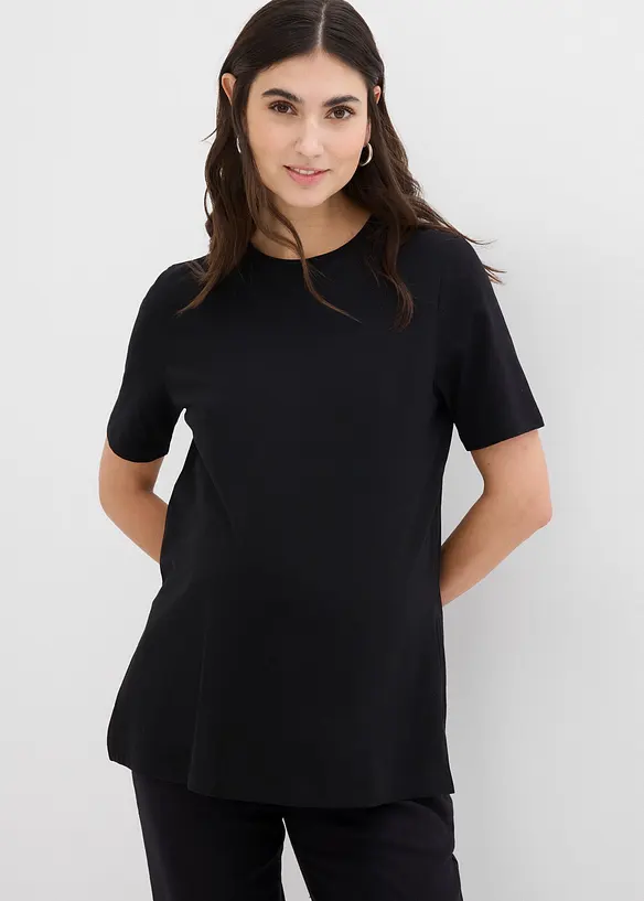 Mamma-/amningstopp med sidslitsar i ekologisk bomull, bonprix