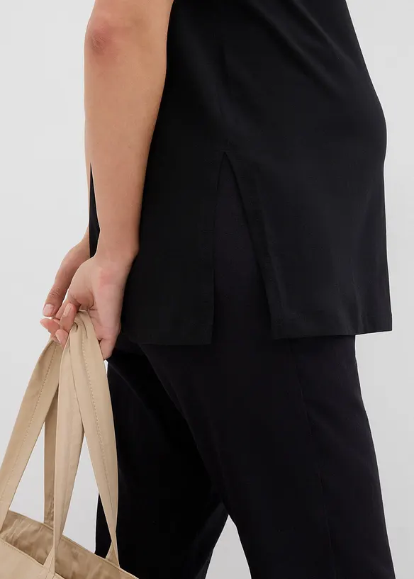 Mamma-/amningstopp med sidslitsar i ekologisk bomull, bonprix