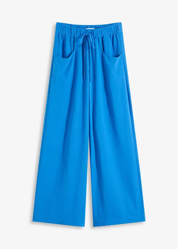 Marlenebyxa i l&auml;tt kr&auml;ppat material, bonprix