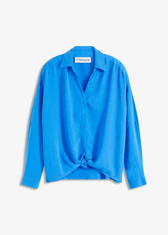 Blus i lätt kräppat material, bonprix