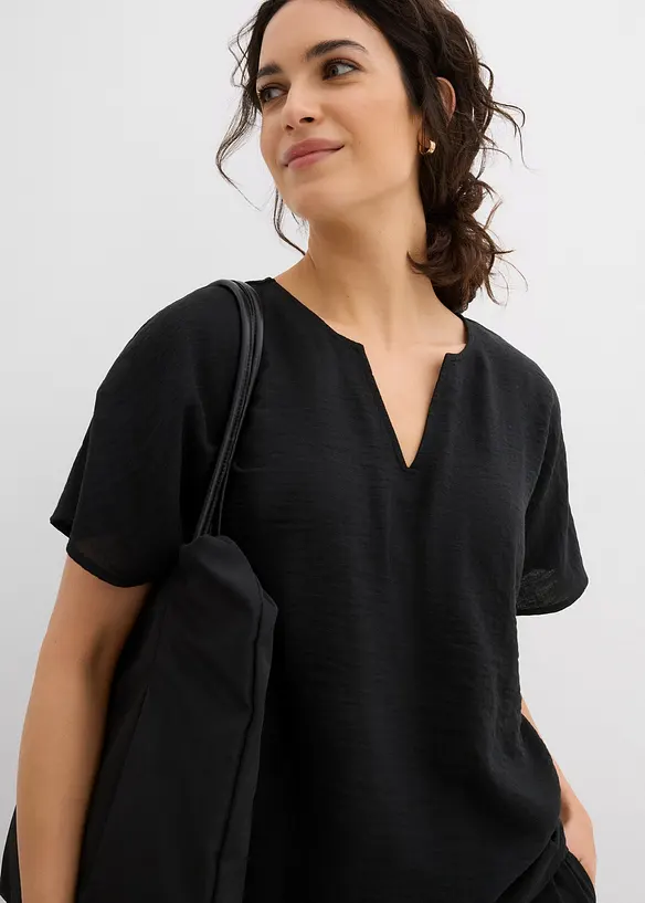 Oversizeblus med resår i nederkanten, bonprix