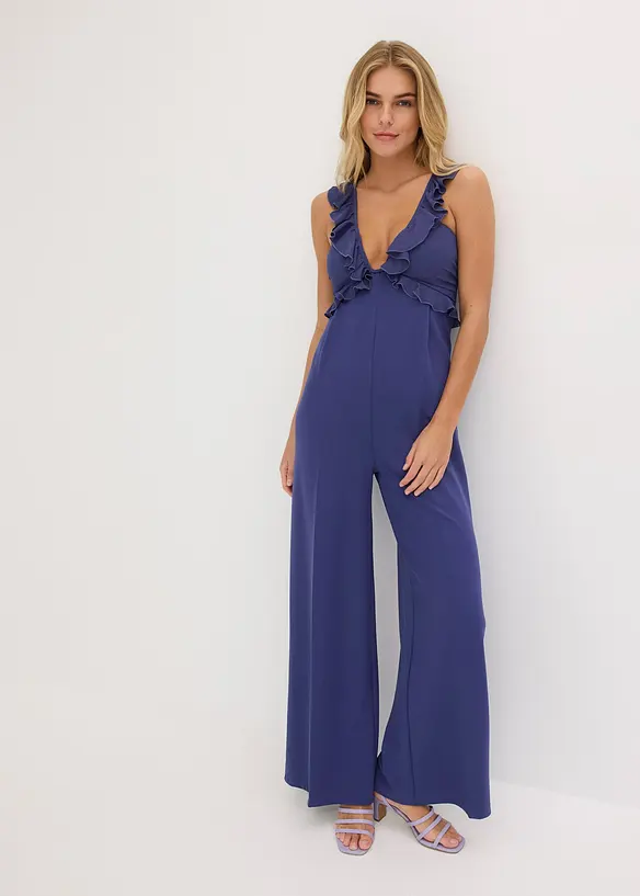 Jumpsuit med chiffong, bonprix