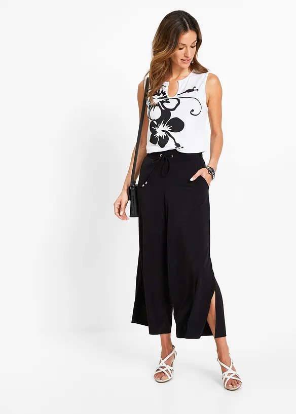 Jerseybyxa med bekväm midja, bonprix