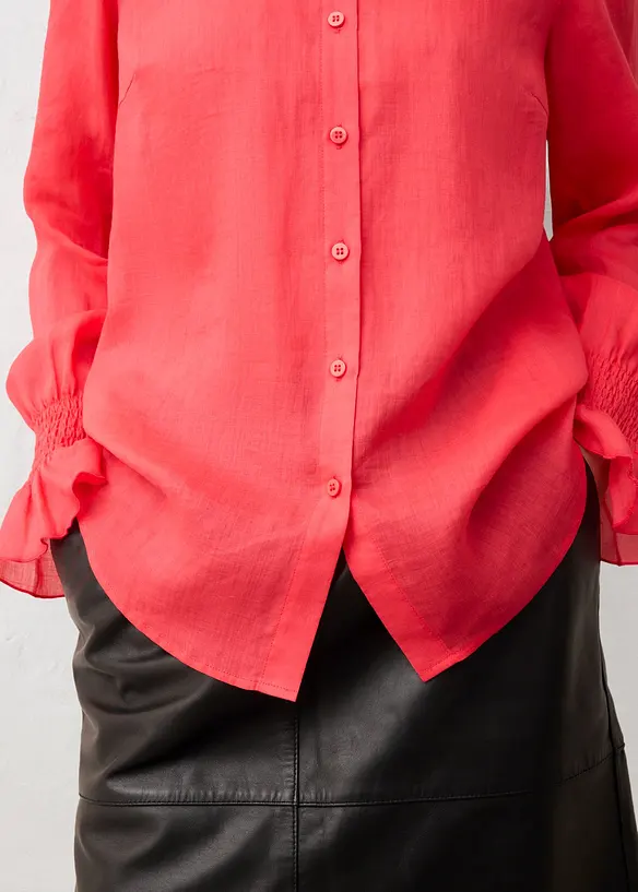 Skjortblus i rami, bonprix