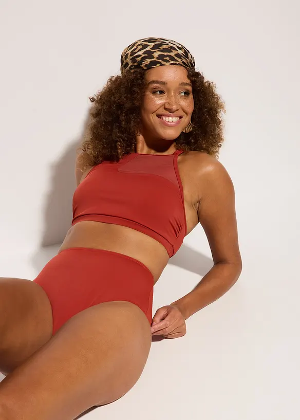 Bikini med BH-topp (2 delar) med återvunnen polyamid, bonprix
