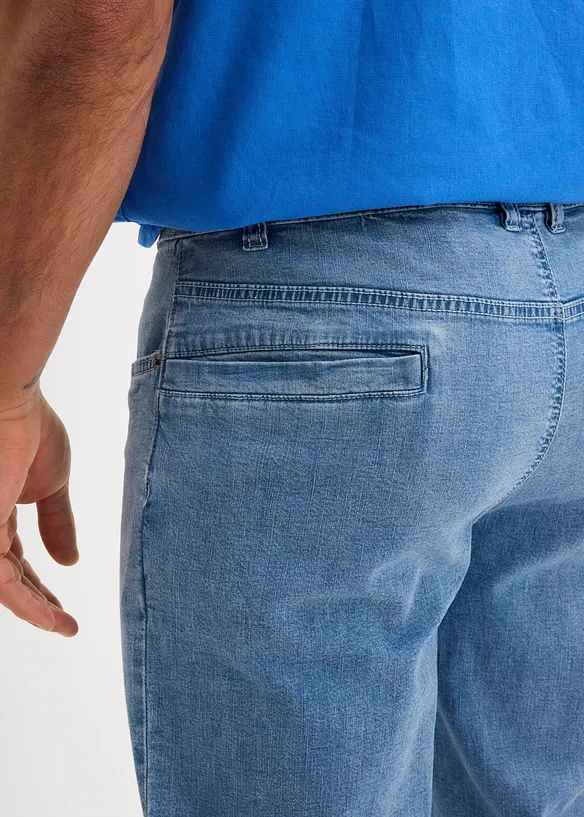 Long Stretch Jeans Bermudas, Regular Fit, bonprix