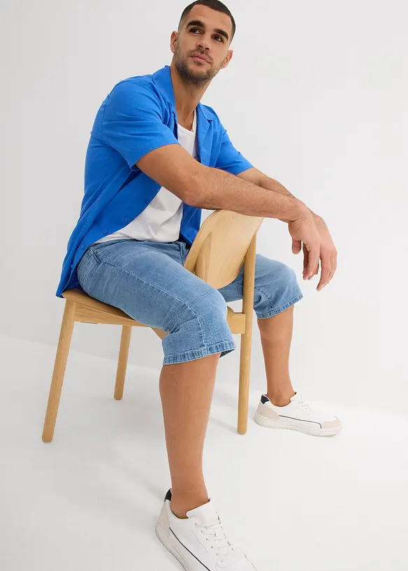 Long Stretch Jeans Bermudas, Regular Fit, bonprix