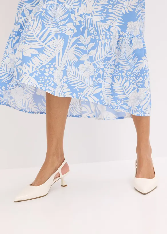 Mönstrad tunikaklänning av viskos med mjukt fall, bonprix